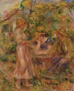 Pierre Auguste Renoir Three Figures in Landscape Germany oil painting artist